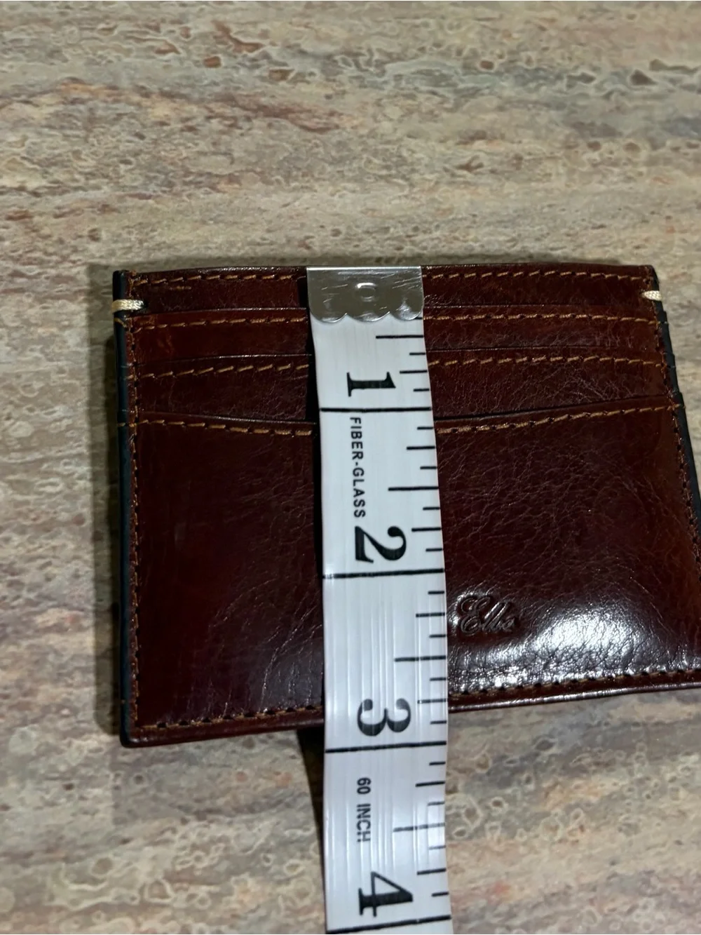 Tasso Elba Men’s Brown Leather Card Wallet